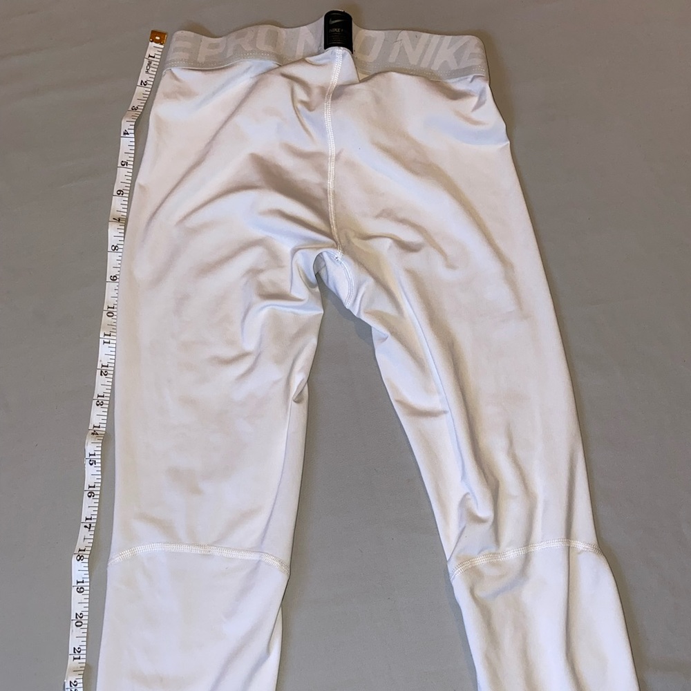 White Nike Pro Small compression tights